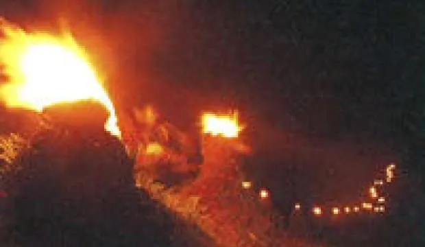 重要無形民俗文化財である猪俣の百八燈